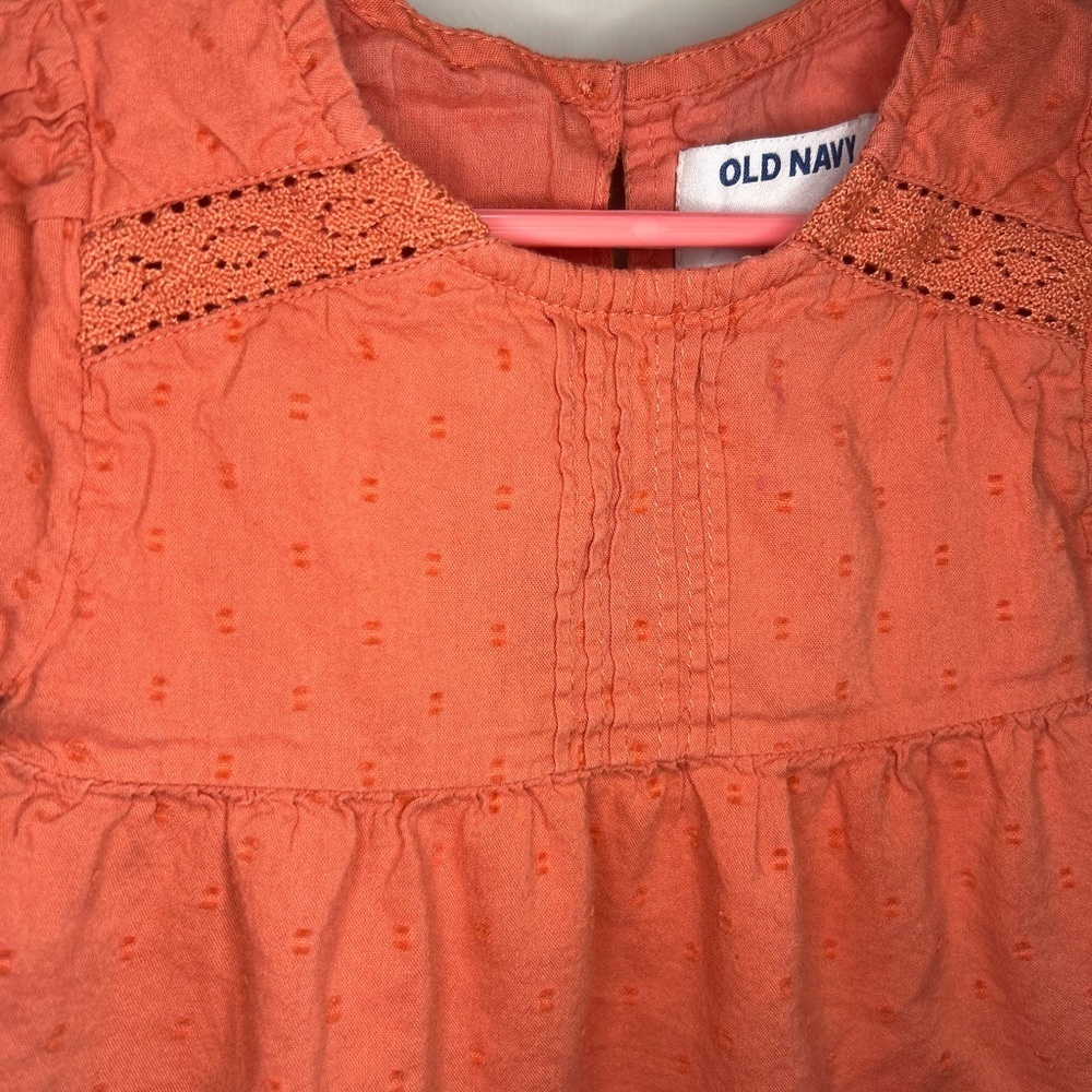 Old Navy Coral Kids Dress - Picture 3 of 9
